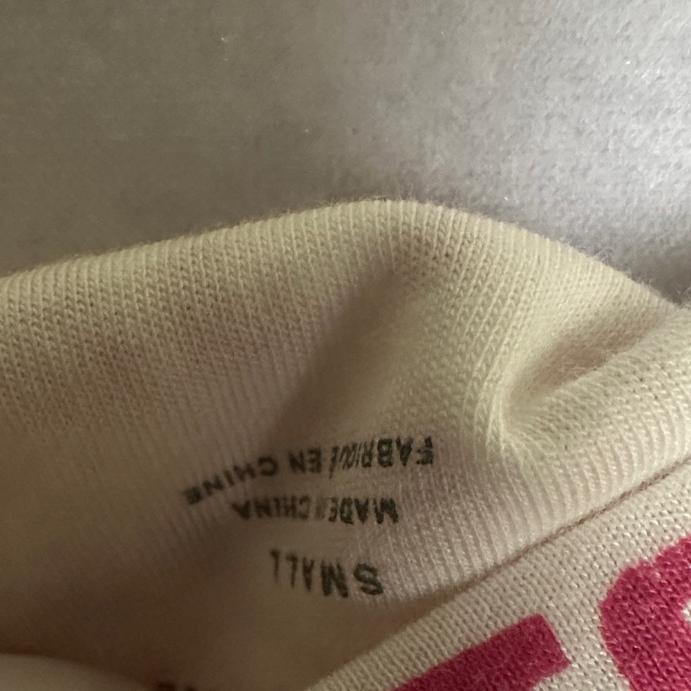 Maeve White Tee with Red Text Repeat Message - Picture 5 of 7